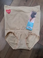 Assets by Spanx Women High-Waist Shaping Brief Nude/Beige XL Breathable Panties