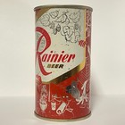 RAINIER BEER flat top can Sicks Seattle Malting  WA HOME ENTERTAINMENT with CAT — photo 3