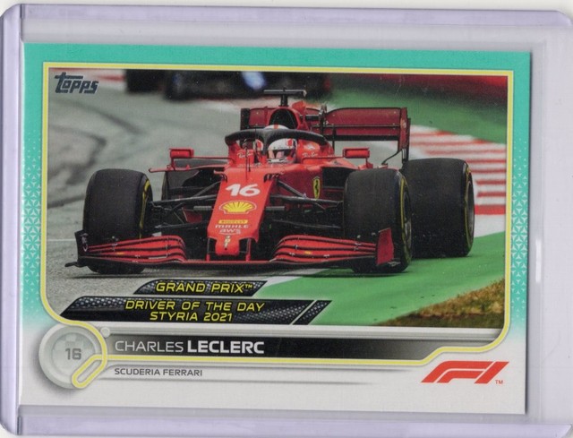 2022 Topps Formula 1 - Driver of the Day Charles Leclerc #180 Aqua /199