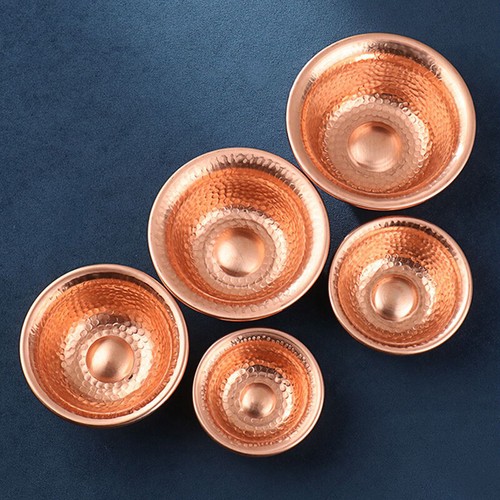 Pure Copper Buddhist Supplies Religious Jewelry Dish Water Bowl Incense Burner - Picture 7 of 15