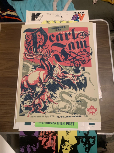 Pearl Jam Thunder Bay, ON 2005 Ames Poster 20 X 26 - Picture 2 of 3
