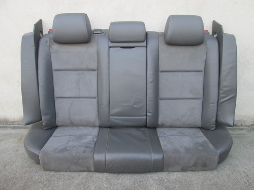 LEDER Rücksitzbank Rückbank Audi A4 B6 Avant Ausstattung ALCANTARA SOUL schwarz