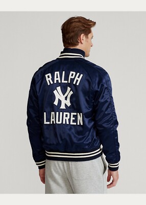 Polo Ralph Lauren New York NY Yankees MLB Satin Baseball Polo Ralph Lauren New York NY Yankees MLB Satin Baseball
