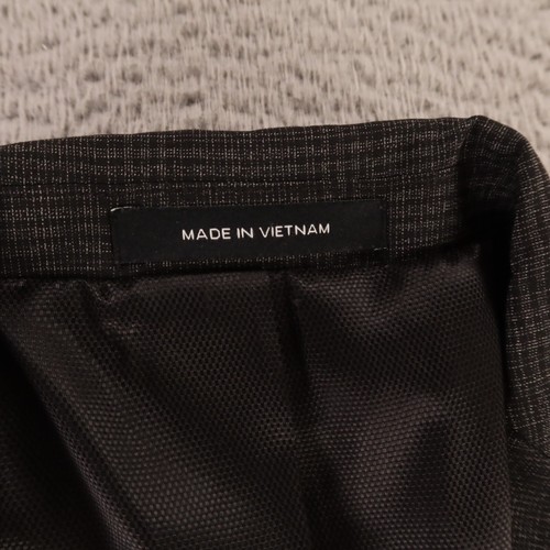 Kenneth Cole Jacket S Gray Prince of Wales Check Glen Wool Unstructured 38R - Picture 3 of 16