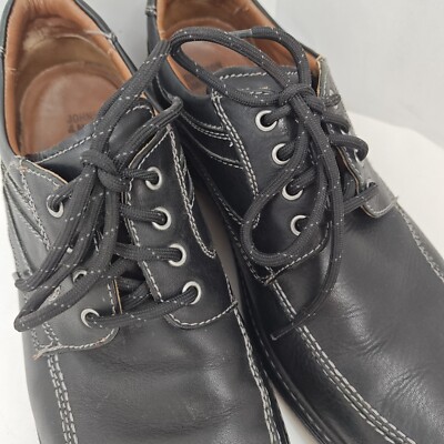 Johnston Murphy Colvard XC4 Black Sheepskin Leather Shoes  display picture 1