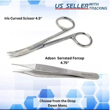 NEW Classic Suture Removal Kit Surgical Instruments Iris Scissors Adson Forceps