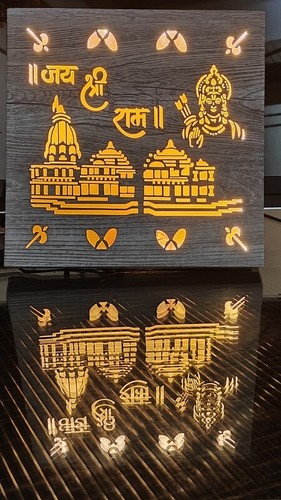 Jai Shree Ram Mandir Home Decoration Wall Hanging Spritual Devotional - Picture 8 of 9