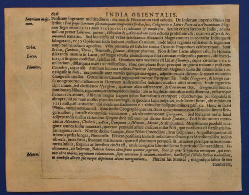 FAR EAST - SINGAPORE - INSULAE INDIAE ORIENT.. FOR MERCATOR'S ATLAS MINOR, 1632. - Picture 2 of 2