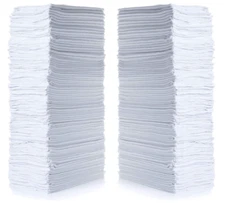 79142 Shop Towels 14"x12", Pack of 150, Cotton, Natural, White