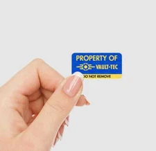 Fallout Vault Tec Asset Tag Vinyl Sticker Matte, Fan Art - Perfect Gift for Tech
