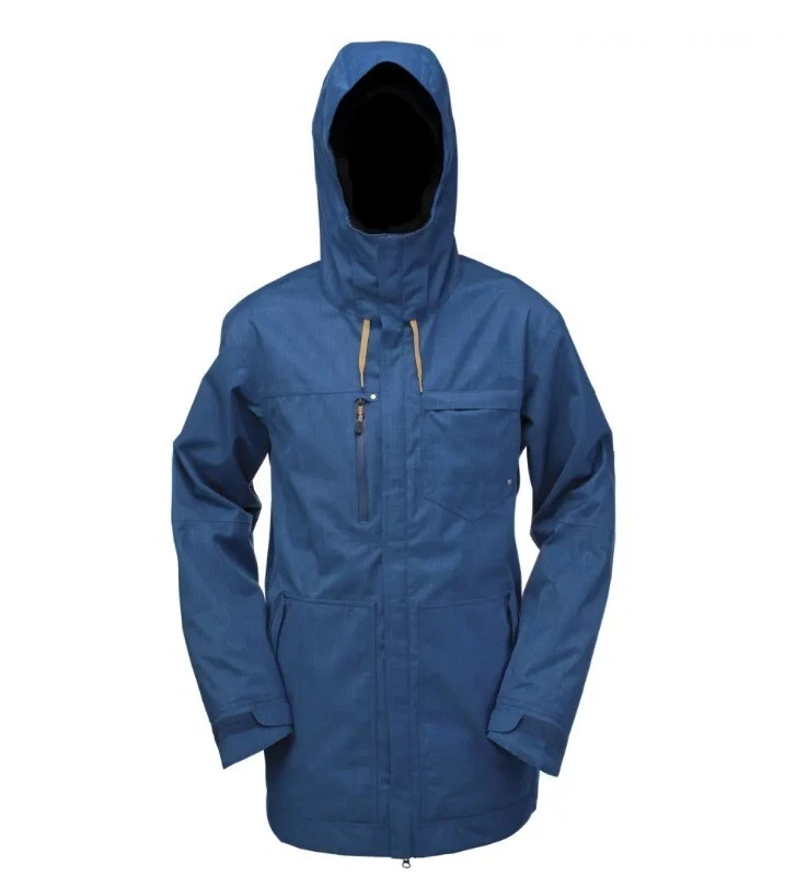 RIDE Snowboards Men's DELRIDGE Snow Jacket - Navy - Size Medium - NWT - LAST ONE