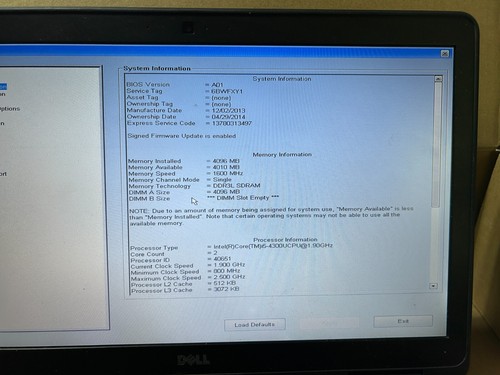Used - Tested - DELL Latitude E5540 INTEL Core i5 1.9GHz - 15.6" - 4GB - 750GB - Picture 16 of 17
