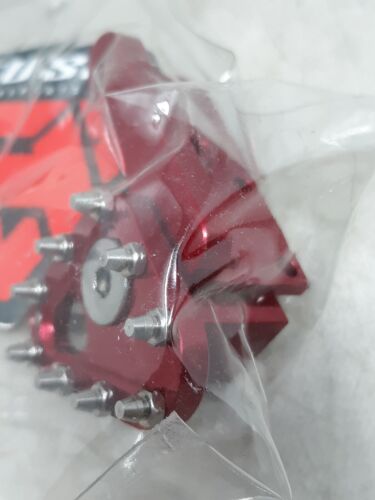 Tusk Aluminum Brake Pedal Replacement Toe Tip Red Motorcycle Dirt Bike MX - Picture 3 of 5