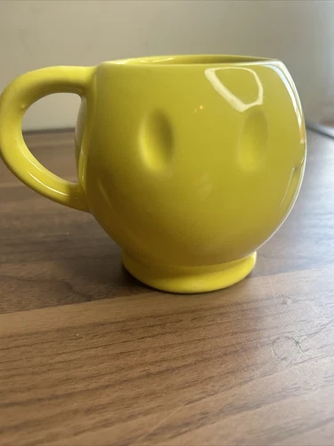 Vintage McCoy Yellow Smiley Face Smile Happy Coffee Mug 1970s 