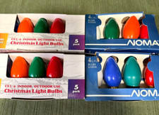 4 Packs of 4  5 Outdoor Christmas Large Light Bulbs C- 9 1/4 7 Watt