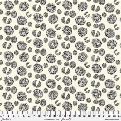 Free Spirit e bond Glyphs Gwendolyn Ivory Cotton Fabric By The Yard