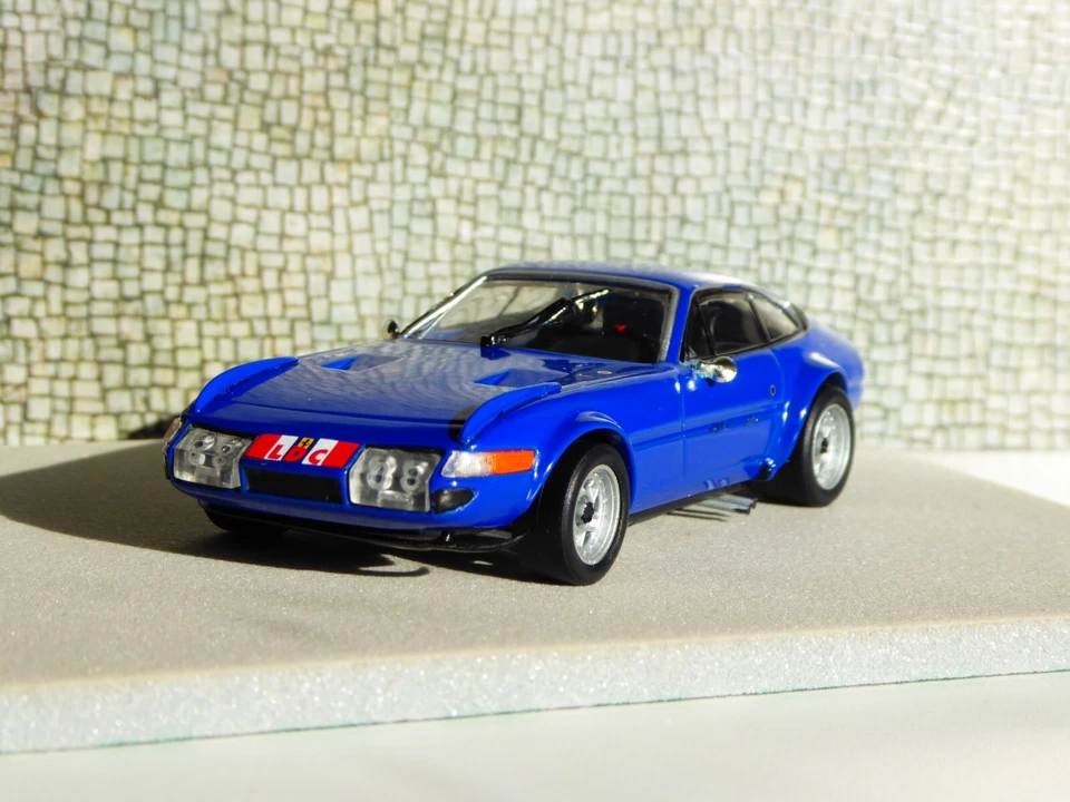 CUSTOM 1/43 Detail Cars Platinum Ferrari 365 Le Mans Specs Plain Body Blue - Immagine 2 di 4