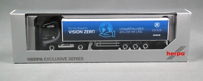 HERPA 948388 H0,1:87 Iveco S-Way LNG Koffer-Sattelzug ''Zureck / Vision Zero'' NEU