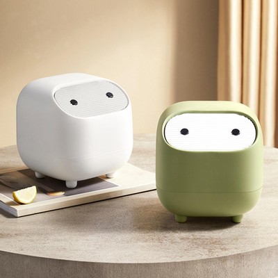 Small Table Top Covered Waste Basket Wastebasket Rubbish Bin for Car+10trash bag
