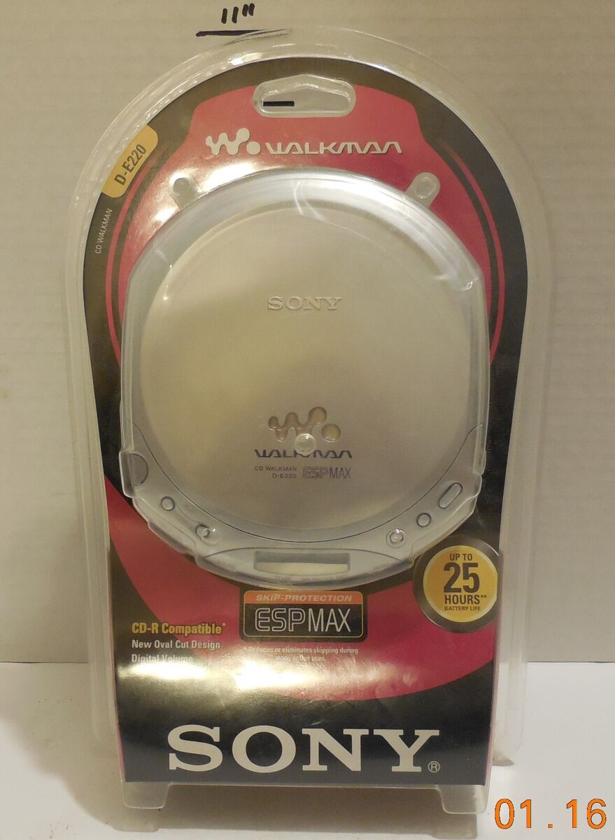 Vintage 2001 Sony Walkman ESP MAX Portable CD Player Silver Vintage 2001 Sony Walkman ESP MAX Portable CD Player Silver