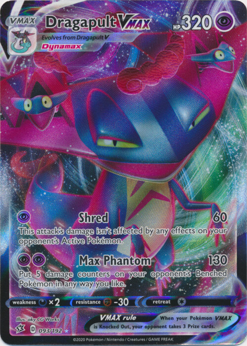 Dragapult VMAX - 093/192 Ultra Rare Rebel Clash NM Pokemon TCG
