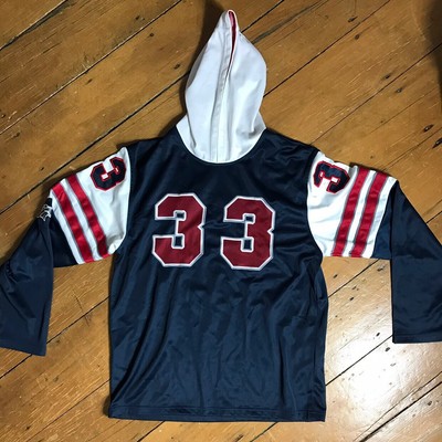 hooded baseball jersey