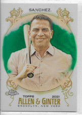 JESSE SANCHEZ 2021 TOPPS ALLEN GINTER CHROME GREEN REFRACTOR SP /99 MLB MG