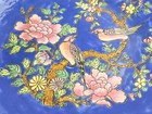 Qing Dynasty Chinese Blue Famille Rose Love Birds Porcelain 14" Charger Plate — photo 4