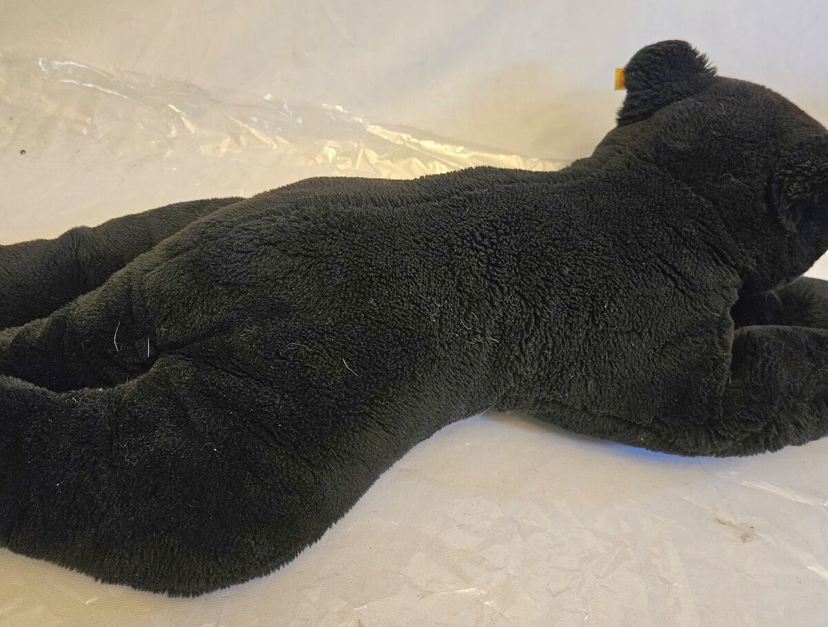 Steiff Molly Panther 0387/75 Original Tag 28in 1980s Very Steiff Molly Panther 0387/75 Original Tag 28in 1980s Very