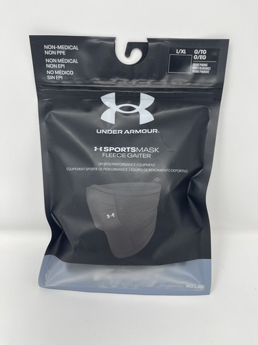 Under Armour UA Fleece Gaiter Black L/XL ISO Chill Sportsmask $40 Retail