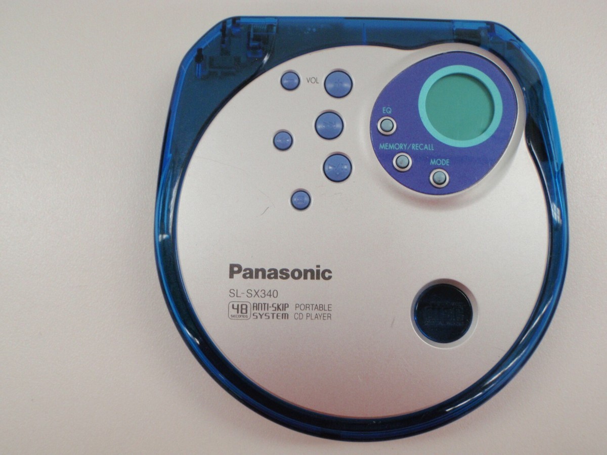 PANASONIC PORTABLE CD PLAYER COMPACT CD-R CD-RW SL-SX340