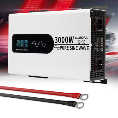 24V 230V 3000W-6000W Reiner Sinus-Wechselrichter Converter Remote Off Grid