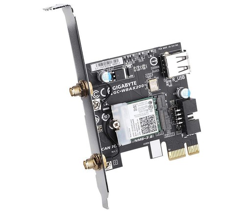 Carte d'extension Wifi 6 Gcwbax200 2x2 802.11ax/ Dual Band Wifi/Bluetooth 5/Pcie - Photo 4/6