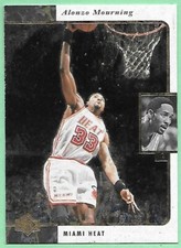 1995-96 Upper Deck Basketball Alonzo Mourning #70 Miami Heat👍