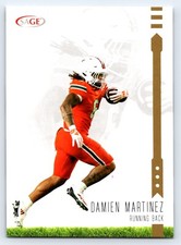 2025 Sage Gold #12 Damien Martinez Rookie Card RC Miami Hurricanes The U Canes