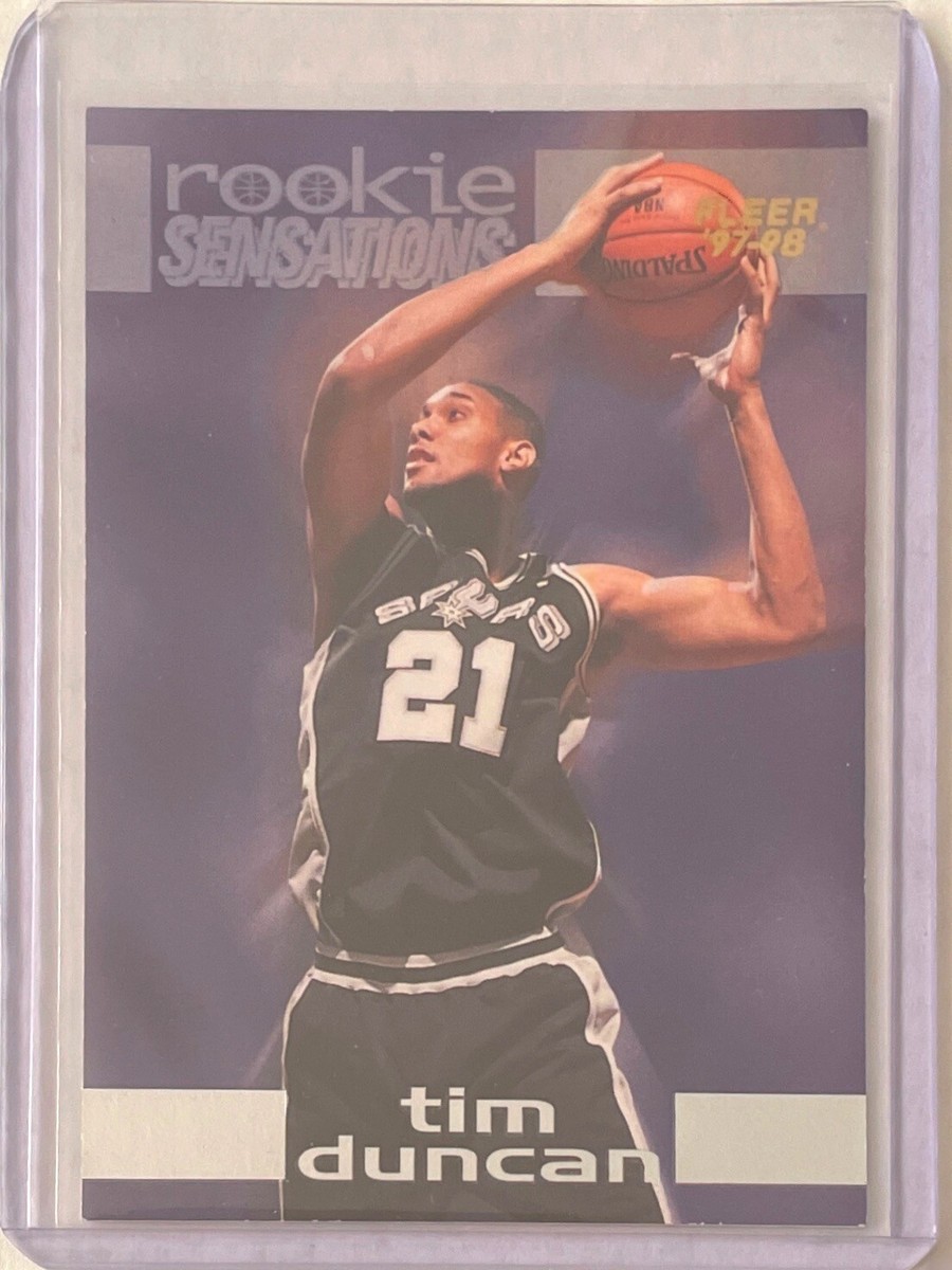 TIM DUNCAN 1997-98 FLEER ROOKIE SENSATIONS ROOKIE RC #6 | eBay
