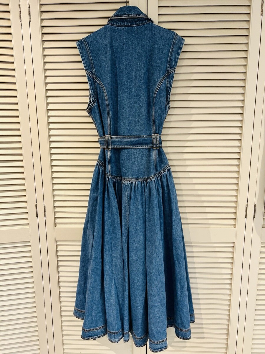 Sassy AJE Elena Maxi Denim Dress - size 14 | eBay Australia