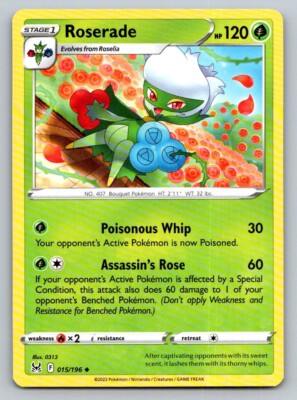 Pokémon Regular Roserade 015/196