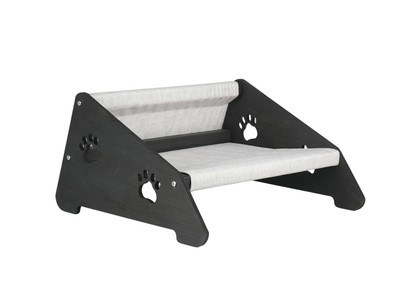 Dodo - Cat Sleeping Bed Hammock - Modern Elevated Pet Bed with Paw Print Desi...