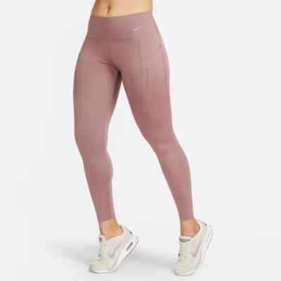 Women's L Large ~ Nike Go Firm Support Mid Rise Infinalock Full Length Leggings