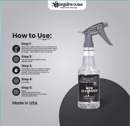 Lane's New Aluminum Tire Rim Cleaner Spray for Cars, Trucks, SUVs & Motorcycles - Picture 55 of 72