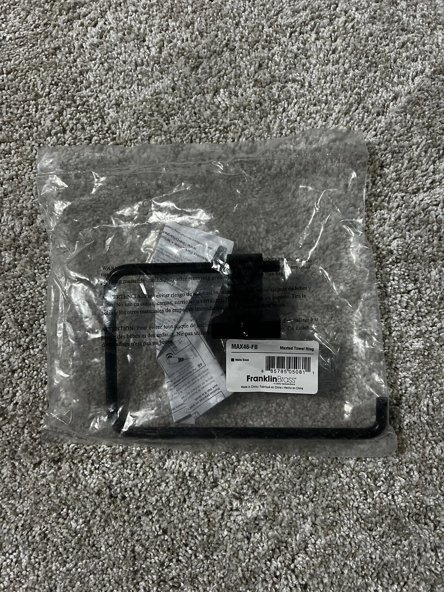 Franklin Brass Maxted Towel Ring in Matte Black MAX46 MB R