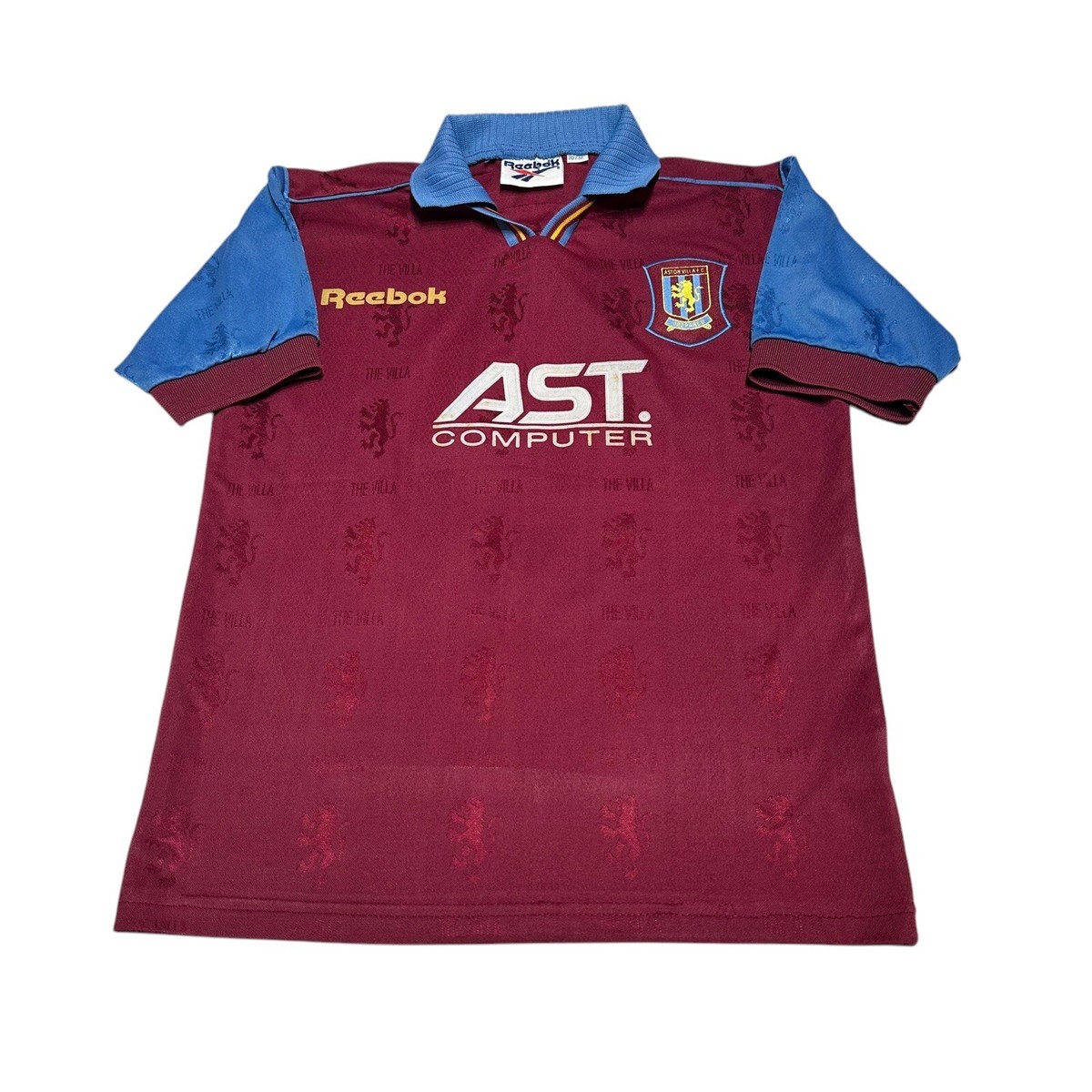 Aston Villa Reebok 1995/1996/1997 Home Football Shirt 30/32” Youth