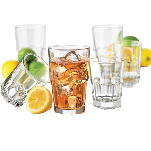 Vasos de jugo de cristal Libbey