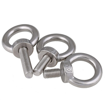 304 Stainless Steel Lifting Eye Triangle Bolt Ring Shape Screw Nuts Parts M2-M24