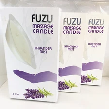 Lot of 3 Fuzu Massage Candle -Lavender Mist, 4 fl oz, BNIB