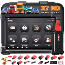 X7 HD 24V 12V Diesel Heavy Duty Truck Scanner ECU Coding All System DPF Regen