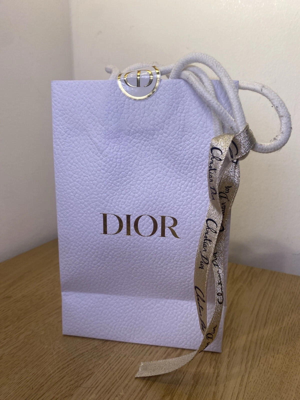 Petit sac / ruban cadeau vide Dior 23 cm   15 cm   9 cm