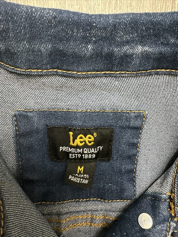 Chaqueta de mezclilla Lee para niñas mediana (10/12) azul elástica rendimiento comodidad Foto 4 de 4