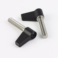 M6 30mm Long Wingnut Ratcheting Thumb Screw Knob fr Camera Rig Gear Machine Part